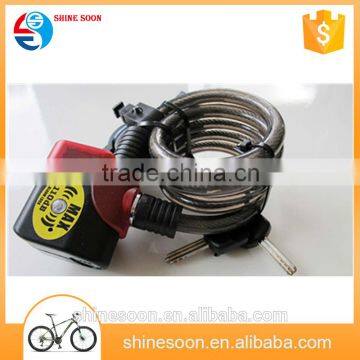 Folding bike cable alarm lock bicycle accessories