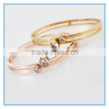 Fashion Simple Design Bangles Hollowed Diamond Bangles and Bracelets