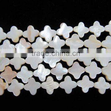 White Shell Pearl Beads Cross Shape Beads