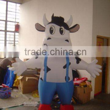 Inflatable Cow Mascot Costume