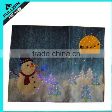 Fashion led light up christmas tapestry