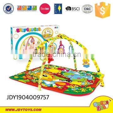 Animal park soft plush toy baby blanket with motion gym