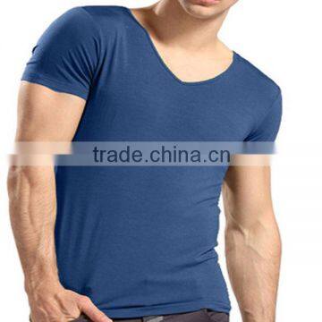 Hot! 2014 New Design Slim Mens V-Neck T Shirt for Gym Sports (lyt-040005) photo-3