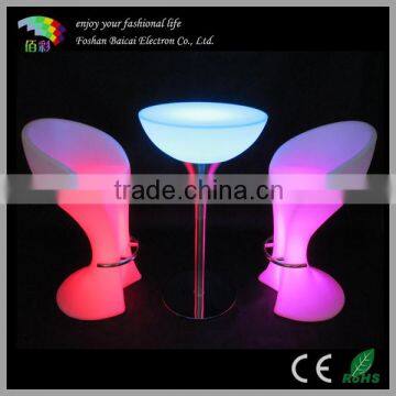 Striped cool pub bar low lighting coffee furniture for sofa set LED night club table