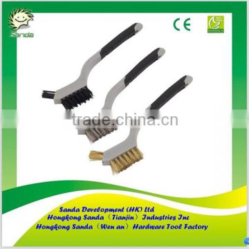 set of 3pcs mini wire brushes