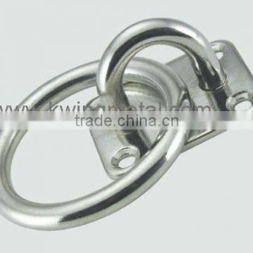 Stainless Steel Square Eye Plate With Ring