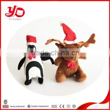 High quality custom plush Christmas toys , promotional gift plush christmas toys