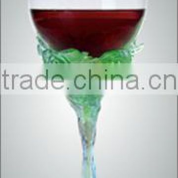 green wine cup liuli colored glaze glass teacup