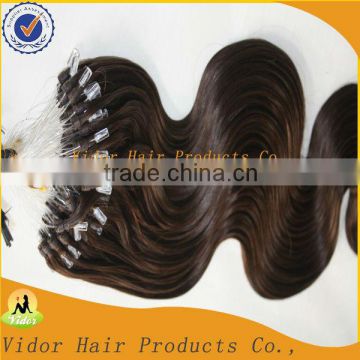 Wavy Micro Ring Hair Extension Indian Remy Hair Extension