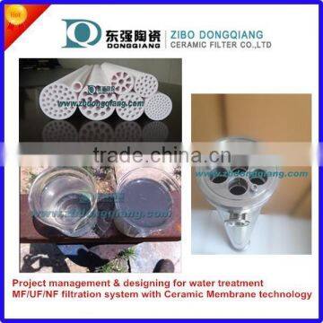 ceramic microfiltration membrane crossflow filter for water treatment