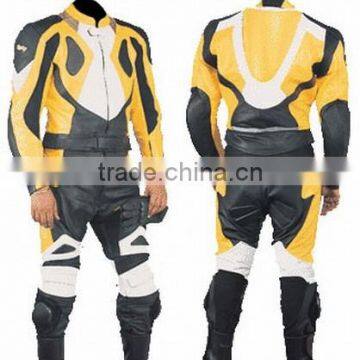 Leather Motor Bike Two Piece Racing Biker Suit