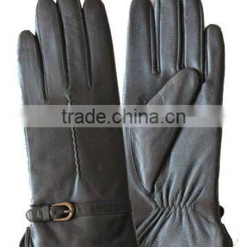 Classical Cashmere Lined Ladies Goat Skin Leather Women XXL Gloves