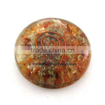 Carnelian Orgone Round Cabochon