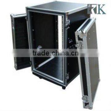 Heavy Duty Road Case for 18U Power Amplifier with Caster Board