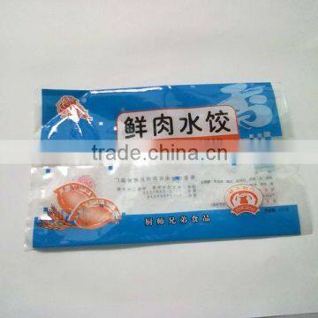 BOPP/PE three side sealed plastic bag for frozen food packing