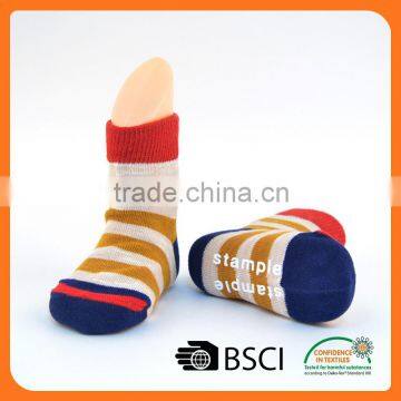 custom cartoon cotton anti-slip indoor flooring teen boy tube sock