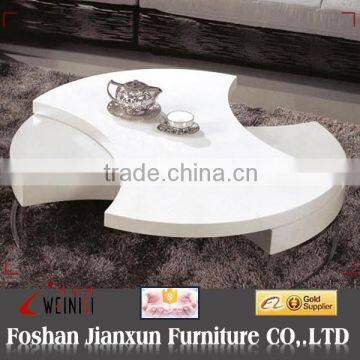 817# new modern high gloss lacquer swivel coffee table