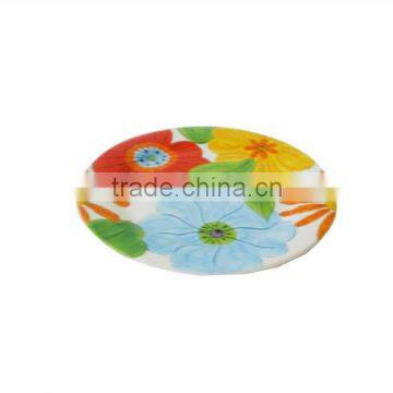 Wholesale Bulk Custom Decal Printing Round Ceramic Serving Plates