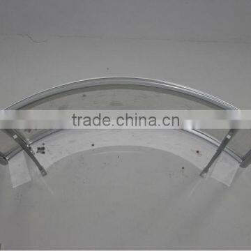 Elegant Shade Popular Design! Outdoor Polycarbonate Aluminium Door Awnings Lowes Size 1200x1600mm photo-5