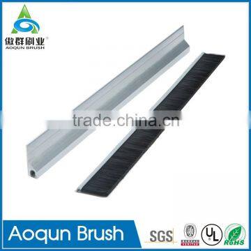 Dust-proof Nylon Brush Strip Door Seals for Single Hollow Metal Doors