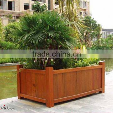 Rectangular planter box solid wood flower planter box