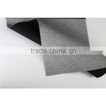 Heather Grey Polyester Spandex Elastane Knit Scuba Textiles Fabric