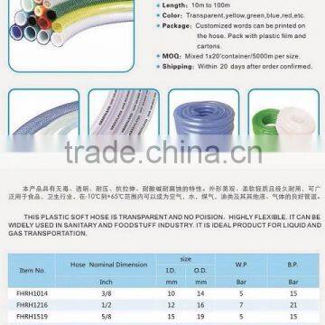 China Supplier 1/2" 3/4" 1" 2" Flexible Garden PVC Braided Hose for Construction photo-6