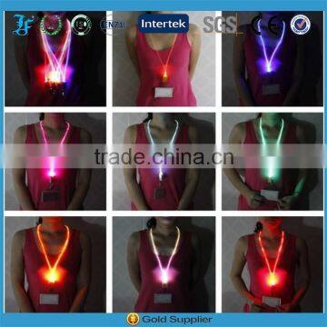 custom/wholesale LED lanyard with badge clip