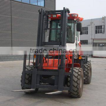 China Top Brand High Quality Rough Terrain Forklift Truck SZM C3500 With Terrain Tyres photo-2
