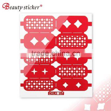 2016 new style hotsale selling diecut sticker design beautiful wholesale nail hollow wrap