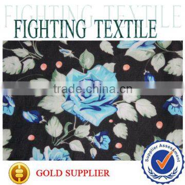 Woven Polyester Flower Design Digital Printing Chiffon Fabric photo-3