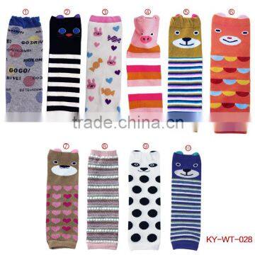 2016 new hot heated wholesale animal baby colorful leg warmers