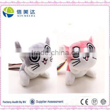 Cute design japanese cat plush keychain