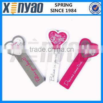 Heart shaped custom magnetic bookmark