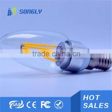 E14 LED Candle Shape filament led bulb 12w