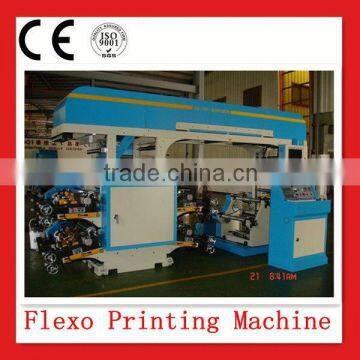 Two Colors Plastic Bag Automatic Flexographic Printing Machine