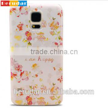 China wholesale OEM smart phone cover for flower print samsung galaxy s5 case