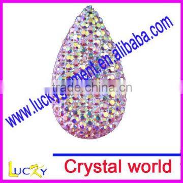 2011 new style full rhinestone resin drop shape