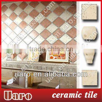 Anti-slip Antique Polished Porcelain Wall Decor Rustic Tile