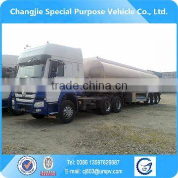 42cbm air suspension aluminum fuel tanker semi trailer