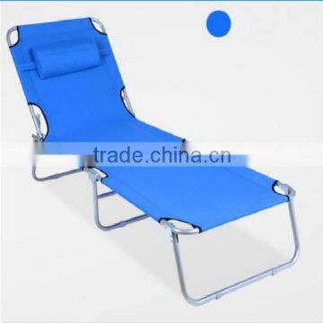 Factory good quality outdoor camping bed,folding beach sun beds,folding bed ,camping bed with a pillow