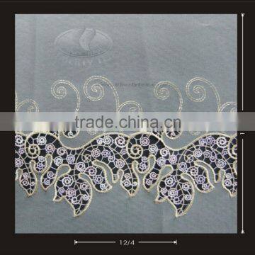 POLYESTER EMBROIDERY LACE/LACE FABRIC/SWISS LACE