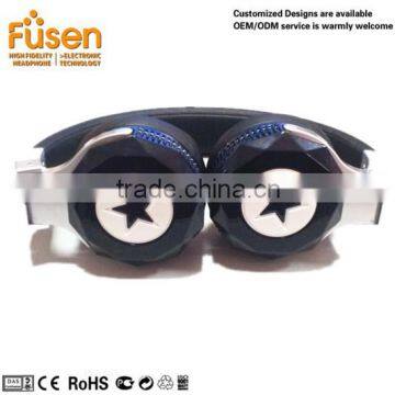 2015 plastic headphone with CE/ROHS