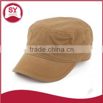 high quality classical yellow blank army cap