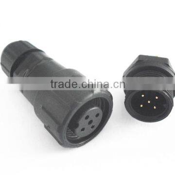 LLT male and female industrial plug and socket panel mount connector