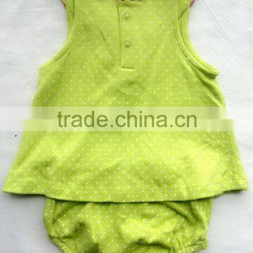 Baby Girls Summer 2PCS Set Sleeveless Top and Short Pants photo-4