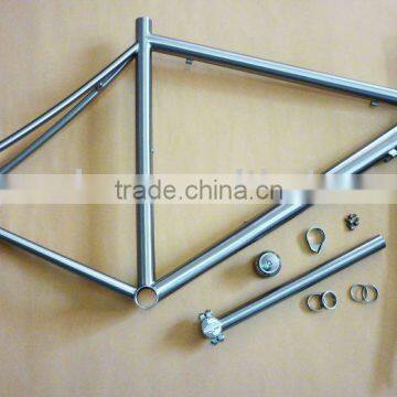 Titanium Single Speed Bicycle Frame with Derailleur Hanger