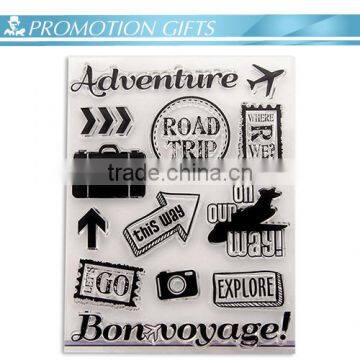 Zhejiang Promotion Travel Series Carton Rubber Stamp