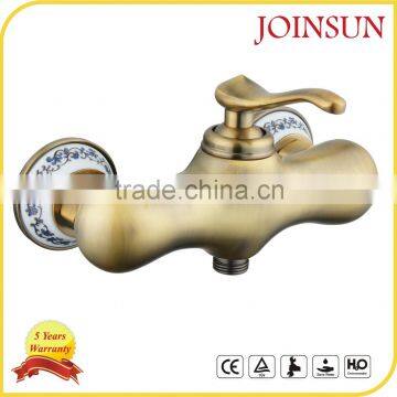 Coffee Gold Wall Mounted Bathroom Shower Mixer