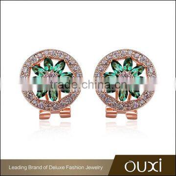 OUXI factory price hot earring for women made with AAA zircon